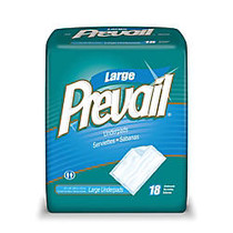 Prevail; Disposable Underpads, Large, 23 inch; x 36 inch;, Blue, Box Of 72