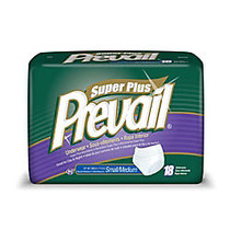 Prevail; Protective Underwear-Super Plus, Sm-Md, 34 inch;-46 inch;, Green, Box Of 18