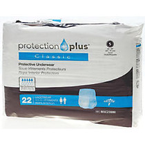 Protection Plus Classic Protective Underwear, Small, 20 - 28 inch;, White, Bag Of 22