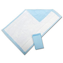 Protection Plus; Fluff-Filled Disposable Underpads, Standard, 23 inch; x 36 inch;, 25 Underpads Per Bag, Case Of 6 Bags