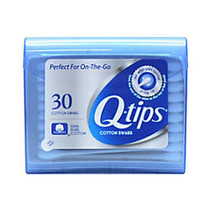 Q-tips; Cotton Swabs Travel Pack, White, Box Of 30