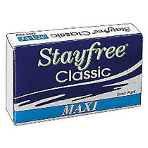 Stayfree; Sanitary Napkins, Case Of 250 Boxes, 1 Pad Per Box