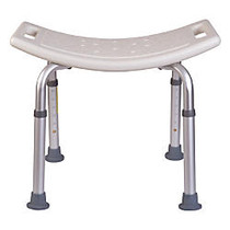 HealthSmart; Compact Shower Bench, 21 inch;H x 20 inch;W x 12 inch;D, White