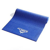 Black Mountain Products Yoga Mat, 72 inch; x 24 inch;, Blue