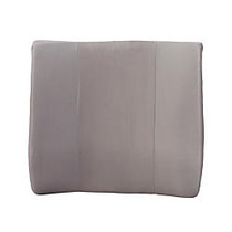 DMI; Lumbar Back Support Cushion With Strap, 14 inch;H x 13 inch;W x 3 inch;D, Gray