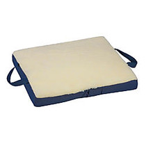 DMI; Reversible Foam Comfort Seat Cushion, With Fleece Cover, 2 inch;H x 18 inch;W x 16 inch;D, Cream