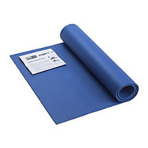 GoFit; Double-Thick Yoga Mat With Yoga Posture Poster, 68 inch;H x 24 inch;W, Blue