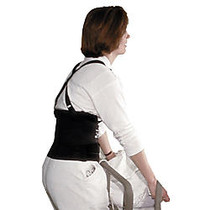 Impact Standard Back Support, 7 Back Panel, Single Closure, Suspenders, Small, Black