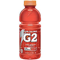 Gatorade G2 Low-Calorie Thirst Quencher, Fruit Punch, 20 Oz, Pack Of 24