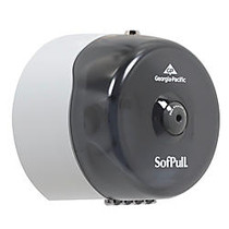 SofPull; Mini High-Capacity Centerpull Bathroom Tissue Dispenser, Smoke