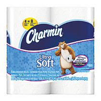 Charmin; Ultra Soft 2-Ply Bathroom Tissue, 154 Sheets Per Roll, Pack Of 4