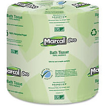 Marcal Pro Two-ply Bath Tissue Pack - 2 Ply - 4.30 inch; x 3.66 inch; - White - Chlorine-free, Dye-free, Fragrance-free, Lint-free, Eco-friendly, Anti-septic, Bleach-free, Strong, Absorbent - For Toilet - 504 Sheets Per Case - 48 / Carton