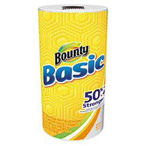 Bounty; Basic Paper Towels, White, 44 Sheets Per Roll, Case Of 30 Rolls
