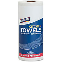 Genuine Joe 85-sheet Perforated Roll Towels - 2 Ply - 9 inch; x 11 inch; - 85 Sheets/Roll - White - Paper - Perforated, Chlorine-free - For Kitchen - 30 / Carton