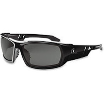 Ergodyne Skullerz Fog-Off Smk Lens Safety Glasses - Eye, UVC, UVB, UVA, Dust, Debris Protection - Nylon Frame, Polycarbonate Temple, Polycarbonate Lens - Black - 1 / Each