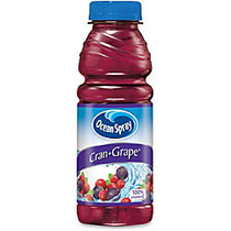 Ocean Spray Cran-Grape Juice Drink - Cranberry, Grape Flavor - 15.20 fl oz - Bottle - 12 / Carton