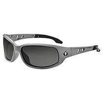 Skullerz Valkyrie Safety Glasses, Medium, Gray Frame Smoke Lens