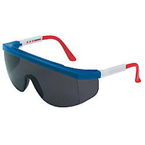 TOMAHAWK RED/WHITE/BLUEFRM GREY LENS SAFETY GLS