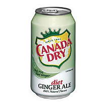 Canada Dry Diet Ginger Ale, 12 Oz., Case Of 24