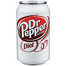 Diet Dr Pepper;, 12 Oz. Cans, Case Of 24