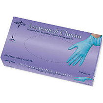 Accutouch Chemo Disposable Powder-Free Nitrile Exam Gloves, Large, Blue, 100 Gloves Per Box, Case Of 10 Boxes