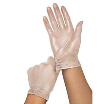 Clear-Touch Powder-Free Vinyl Multipurpose Gloves, Medium, Clear, 150 Gloves Per Box, Case Of 10 Boxes