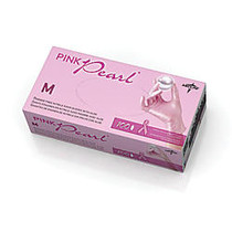 Generation Pink; Pearl Powder-Free Nitrile Exam Gloves, Medium, Pink, Box Of 100 Gloves