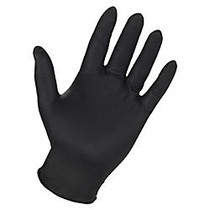 Genuine Joe Titan Disposable Powder-Free Nitrile Industrial Gloves, Large, Black, Pack Of 3