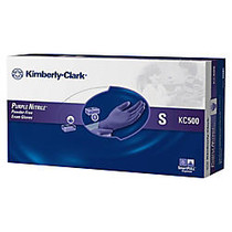 Kimberly-Clark; Safeskin Purple Nitrile Exam Gloves, Small, Purple, Box Of 100