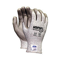 Memphis Dyneema Polyurethane Gloves, Large, White/Gray