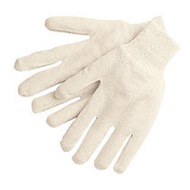 Memphis Glove Cotton Jersey Gloves, Large, Natural, Pack Of 12