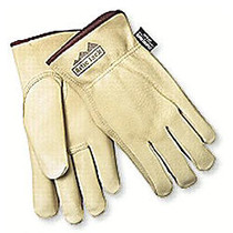 Memphis Glove Insulated Premium-Grain Pigskin Leather Drivers' Gloves, Large, Pack Of 12