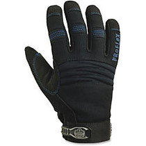 ProFlex Thermal Utility Gloves - 10 Size Number - X-Large Size - Synthetic Leather Palm, Woven Cuff, Terrycloth Thumb, Spandex Back, Neoprene Knuckle - Black - Thinsulate Lining, Reinforced Palm Pad, Elastic Cuff, Padded - For Cold, Construction, Hun