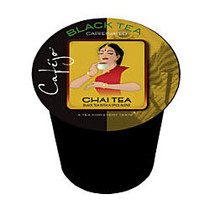 Cafejo Single-Serve Tea Cups, Chai Tea, 0.4 Oz, Pack Of 24