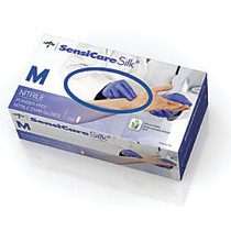 SensiCare Silk; Powder-Free Nitrile Exam Gloves, Medium, Dark Blue, Box Of 250