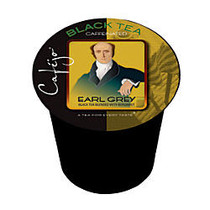 Cafejo Single-Serve Tea Cups, Earl Grey, 0.4 Oz, Pack Of 50