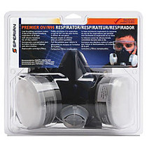 Sperian Premier OV/N95 Half Mask Respirator - Large Size - Gray - 1 Each