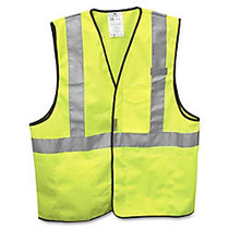 3M Class 2 Polyester Safety Vest, One Size, Yellow/Silver