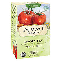 Numi; Organic Savory Decaffeinated Tea&trade;, Tomato Mint, Box Of 12
