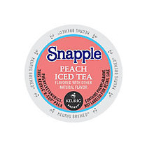 Snapple; Peach Iced Tea K-Cups;, 0.47 Oz., Box Of 22