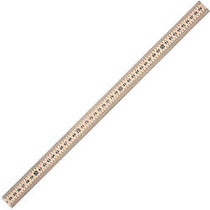 Acme United Hardwood Meterstick - 39.5 inch; Length - 1/8 Graduations - Imperial, Metric Measuring System - Hardwood, Metal - 12 / Box - Woodgrain