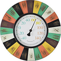 FirsTime; Coral Burst Outdoor Wall Thermometer