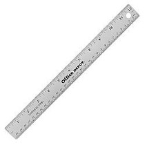 Office Wagon; Brand Stainless Steel Ruler, 12 inch;