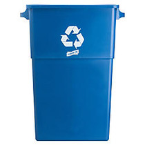 Genuine Joe Recycling Container, 30 inch;H x 22 1/2 inch;W x 11 inch;D, Blue