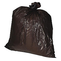 Genuine Joe Heavy-Duty Trash Bags, 33 Gallons, Brown, Box Of 100