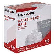 Highmark&trade; Trash Bags, 10 Gallons, Box Of 160