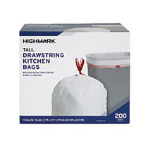 Highmark&trade; Trash Bags, 13 Gallons, Box Of 200