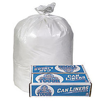 Pitt Plastics Linear Low Density Can Liner, 0.75-mil, 30 inch; x 36 inch;, White, Case Of 200