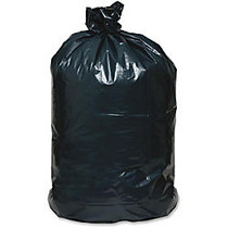 Webster ReClaim Heavy-Duty Recyled Can Liners - Extra Large Size - 56 gal - 43 inch; Width x 48 inch; Length - 1.25 mil (32 Micron) Thickness - Black - Plastic - 100/Carton - Can
