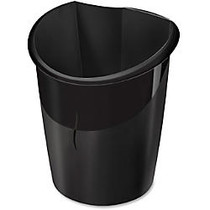 CEP Isis Collection 4-gallon Recycled Waste Bin - 4 gal Capacity - 15.6 inch; Height x 12 inch; Width x 8.5 inch; Depth - Polypropylene - Black